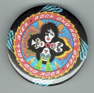 Kiss Metal Photo Pin With Rock And Roll Over Logo