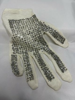 Michael Jackson Silver Glitter Glove Billie Jean - Costume Glove - Vintage