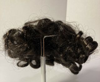 Dark Brown Curly Doll Wig By Tonner Middle Part / Short Hair / Curls