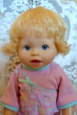 15” MATTEL LITTLE MOMMY REAL LOVING BABY INTERACTIVE WALK & GIGGLE DOLL 2