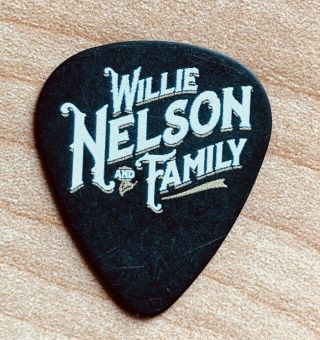 Willie Nelson 2016 Star Logo Black Guitar Pick