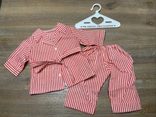 Pleasant Company American Girl Molly Mcintire - Red & White Striped Pajamas