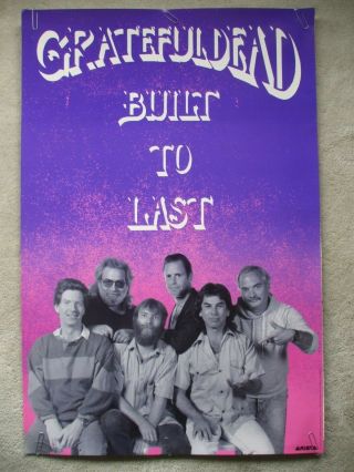 Grateful Dead Promo Poster 1989 Built To Last Jerry Garcia Bob Weir Phil Lesh
