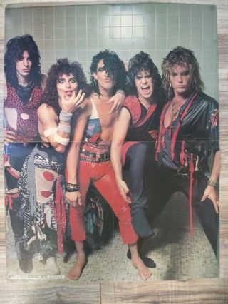Rare Ratt / Jeff Beck Poster 21x16 4 Page Poster Stephen Pearcy Robbin Crosby