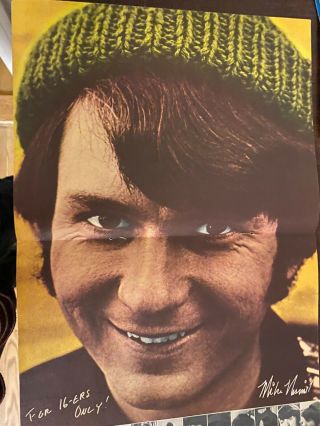 Mike Nesmith,  The Monkees,  Two Page Vintage Centerfold Poster