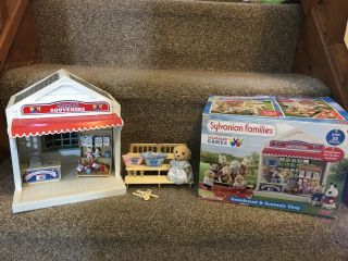 Sylvanian Families Grandstand & Souvenir Shop With Shopkeeper Zoe Barker Boxed