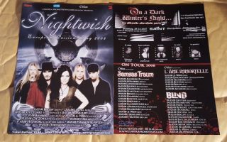 Music Flyer - Nightwish - Germany Tour Flyer 2008
