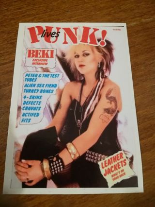 Beki Bondage Vice Squad Punk Lives Vinyl Sticker 90x 60 Mm Punk