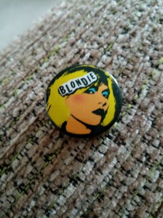 Blondie Vintage Pin Badge 1970 