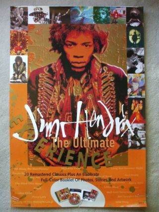 Jimi Hendrix Promo Poster For The Ultimate Experience 1993 Mca Records