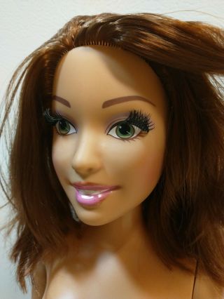 2013 Barbie Just Play by Mattel Best Friend Rooted Lashes 28” Brown Green 3