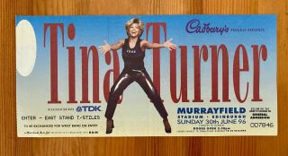 Tina Turner Concert Ticket Murrayfield Edinburgh 1996