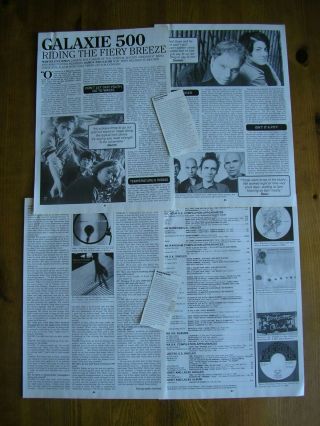 Galaxie 500 - 7 Page Article,  Photos,  Discography.  2 X Cuttings.
