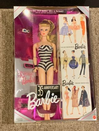 Barbie FACTORY 35th Anniversary 1959 Barbie Doll Fashion Blonde 2