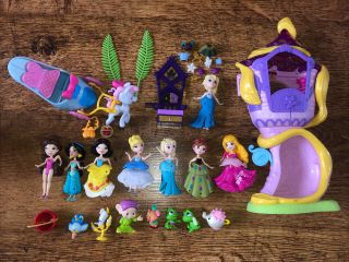 Disney Princess Little Kingdom Snap - In Bundle Rapunzel Tower Carriage Figure Set