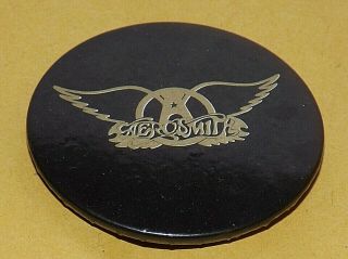 Vintage Badge Pin Aerosmith Heavy Metal Hard Glam Rock Steve Tyler Pop Old Band
