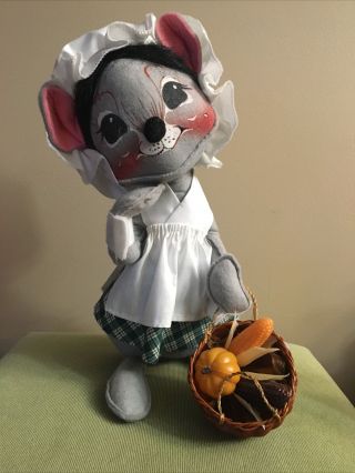 Annalee 1991 Pilgrim.  Mouse 14 Inches