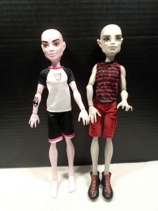 Create A Monster High Dolls Mansters Vampire & Gargoyle Boys In Orig Outfits