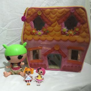 Lalaloopsy Carry Along Orange Colour Play House Case House For Mini Size Dolls