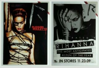Rihanna Mist Russian Roulette Sexy 5x7 Music Ad Postcard Mini Sm Promo Poster