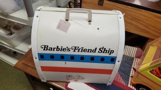 1972 Mattel Barbie Friend Ship United Airlines Airplane Playset Case Vintage