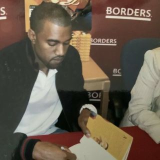 Kanye West Donda West Signed Autograph Book Raising Kanye w/ Sketch 4