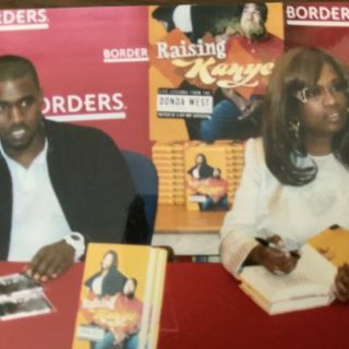 Kanye West Donda West Signed Autograph Book Raising Kanye w/ Sketch 5