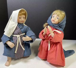 Vintage - Ashton Drake - Holy Family - Porcelain Doll Set - Mary & Joseph Only