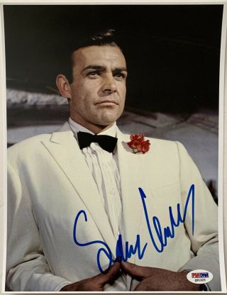 Sean Connery Signed 8x10 Photo - James Bond - Goldfinger - Psa