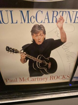 Paul Mccartney Signed Cd Insert Beatles Autograph