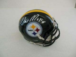 Mac Miller Signed Autographed Pittsburgh Steelers Mini Helmet W/coa Very Rare