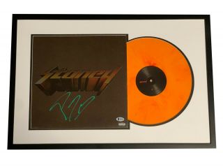 Post Malone Signed Auto Framed Stoney Album Vinyl Lp Beckett Bas