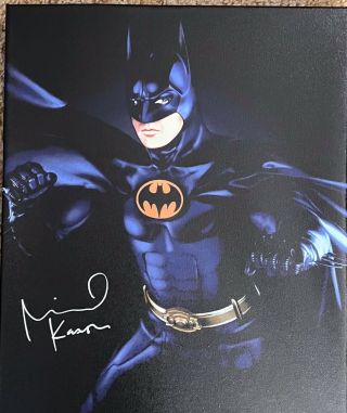 Michael Keaton Rare Hand Signed Batman Artwork Gallery Canvas Board 1989 Movie