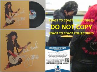 Joan Jett Signed Joan Jett & The Blackhearts Album Vinyl Exact Proof Beckett