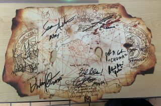 The Goonies Cast Signed Autographed Map 9x Brolin Data Chunk Fratellis Jsa Loa