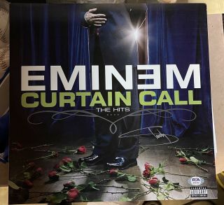 Eminem Signed Autographed Curtain Call Vinyl Psa Dna Loa Slim Shady