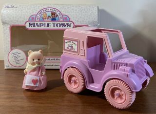 Vintage 1986 Maple Town Bakery Truck With Mrs.  Cat