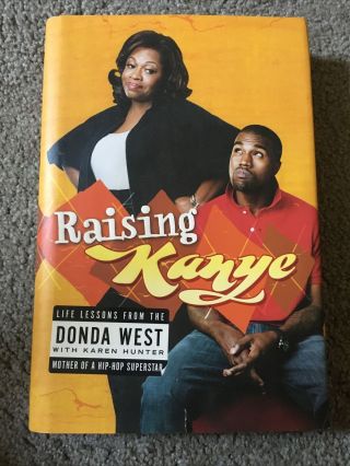 Kanye West Donda West Signed Autograph 1st Edition Book Raising Kanye w/ Sketch 2