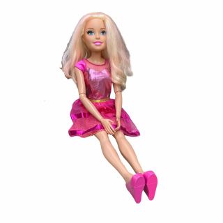 Barbie 28 Inch Just Play Best Fashion Friend Doll Blonde Hair Jointed W/ Dress