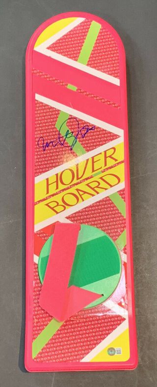 Michael J Fox Back To The Future Signed Hoverboard Autograph Bas Beckett
