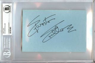 Sylvester Stallone Signed Autographed 4x6 Index Card Rocky Actor Beckett Bgs