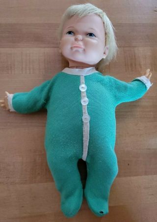 Vintage Ideal Newborn Thumbelina Doll In Sleeper