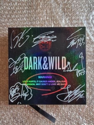 Bts Bangtan Boys Promo Dark & Wild Danger Album Autographed Hand Signed