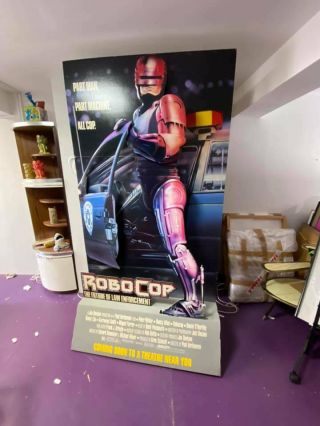 1987 Robocop Movie Theater Stand Up Standee Poster Display With Light