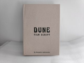 Dune Film Script By Alejandro Jodorowsky Signed Rare Frank Herbert.