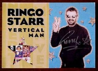 The Beatles / Ringo Starr / Hand Signed / Vertical Man Promo / Loa /