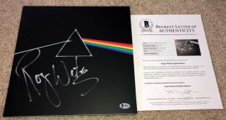 Roger Waters Signed Pink Floyd Dark Side Of The Moon Vinyl The Wall Bas