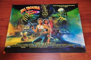 Big Trouble In Little China 1986 British Quad Poster Rolled Carpenter