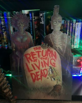 Return Of The Living Dead Ultra Rare Video Shop Standee Big Box Vhs