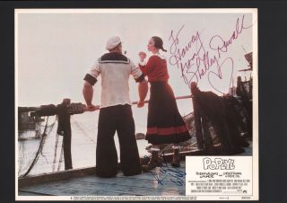 Robin Williams And Shelley Duvall - Signed Autograph Lobby Card - Popeye